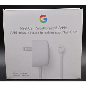 Genuine Google Nest Cam Battery Weatherproof Cable 5M/16Ft (GA02277-US)Brand New